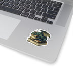 Sleeping Green Dragon sticker | Kiss-Cut Sticker, Books, Fantasy, Librarian