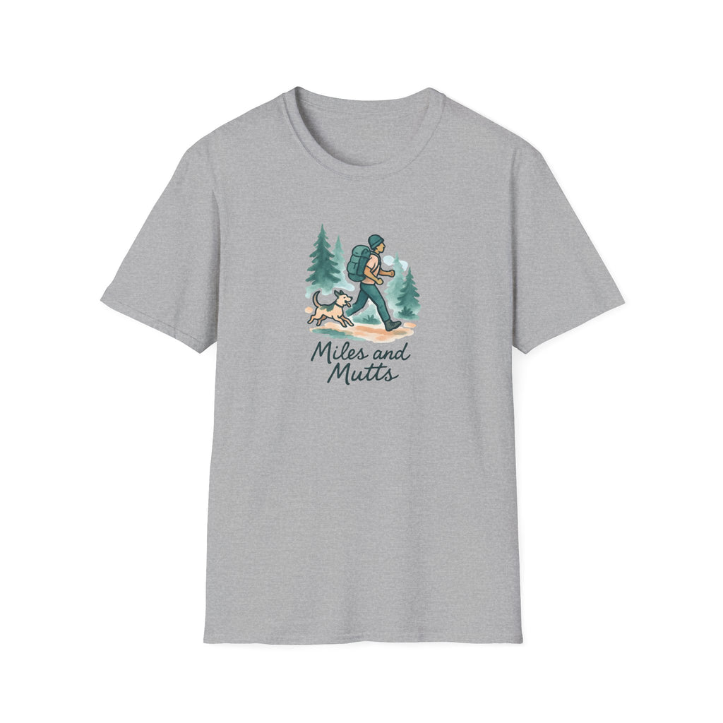 Hiker and Dog T-Shirt — Adventure Tee for Dog Lovers