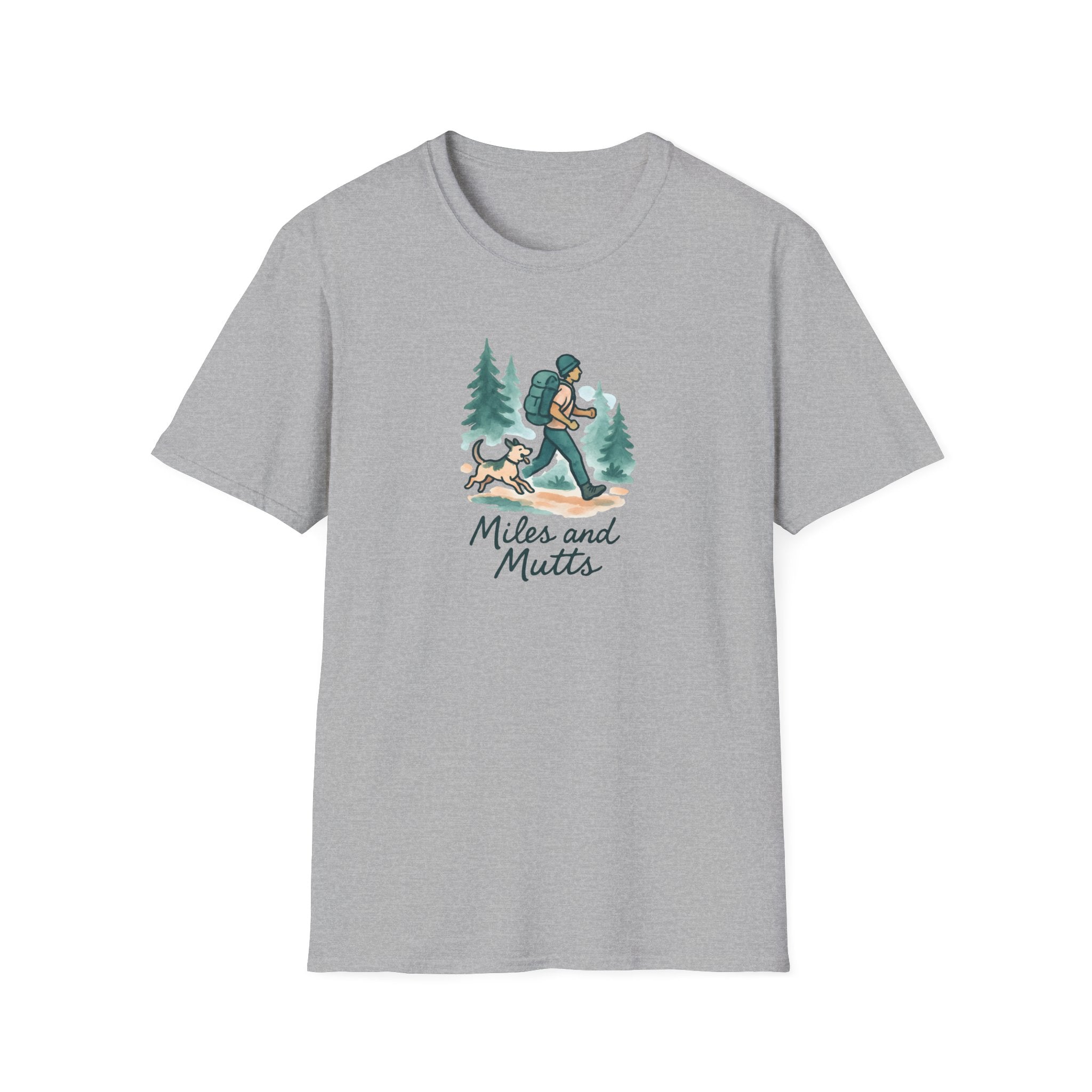 Hiker and Dog T-Shirt — Adventure Tee for Dog Lovers