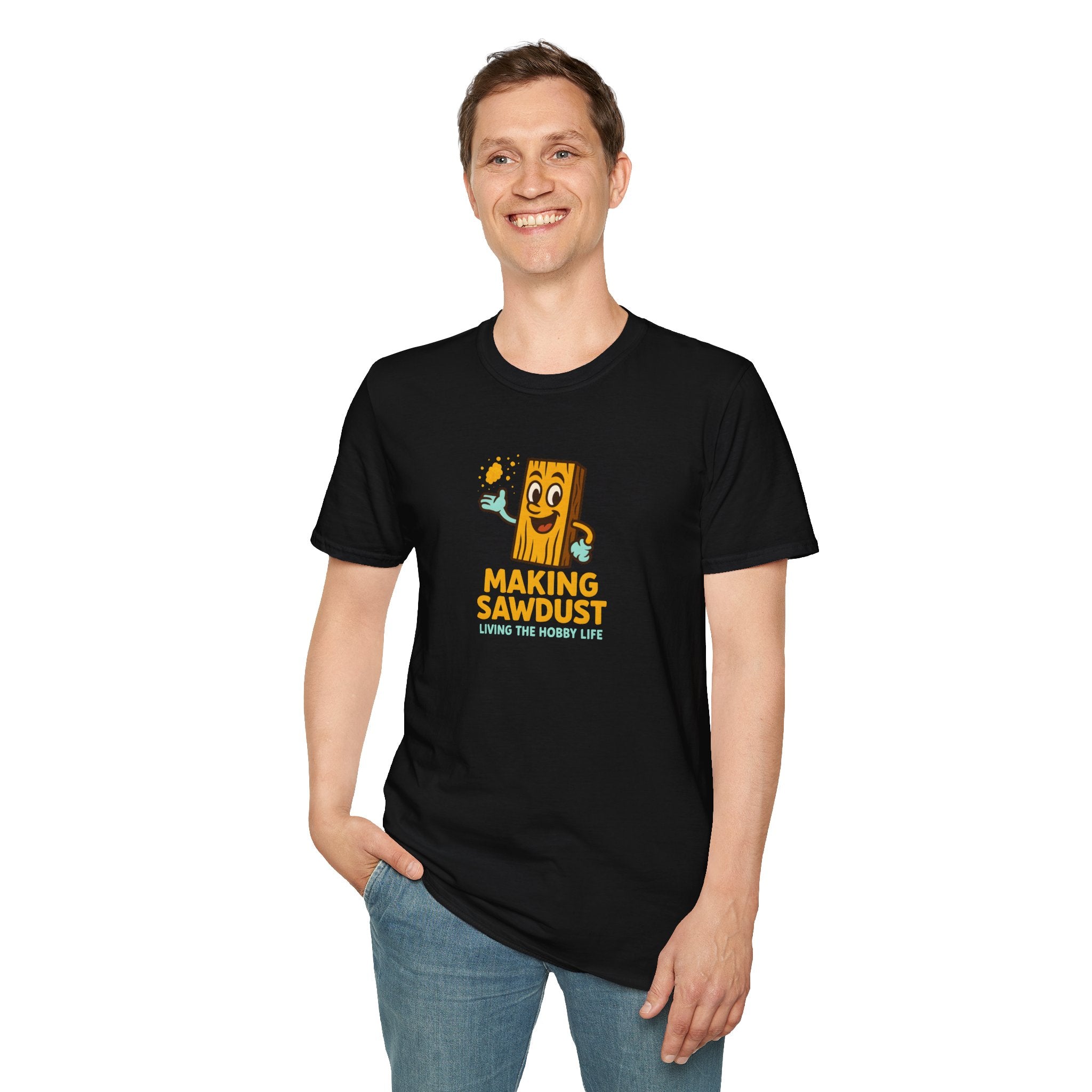 Making Sawdust T-Shirt — Woodworker Shop Shirt