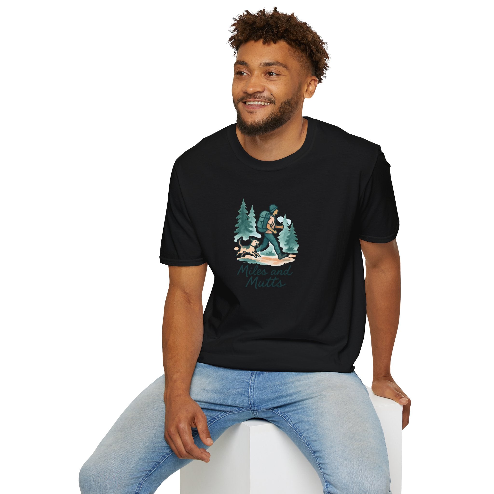 Hiker and Dog T-Shirt — Adventure Tee for Dog Lovers