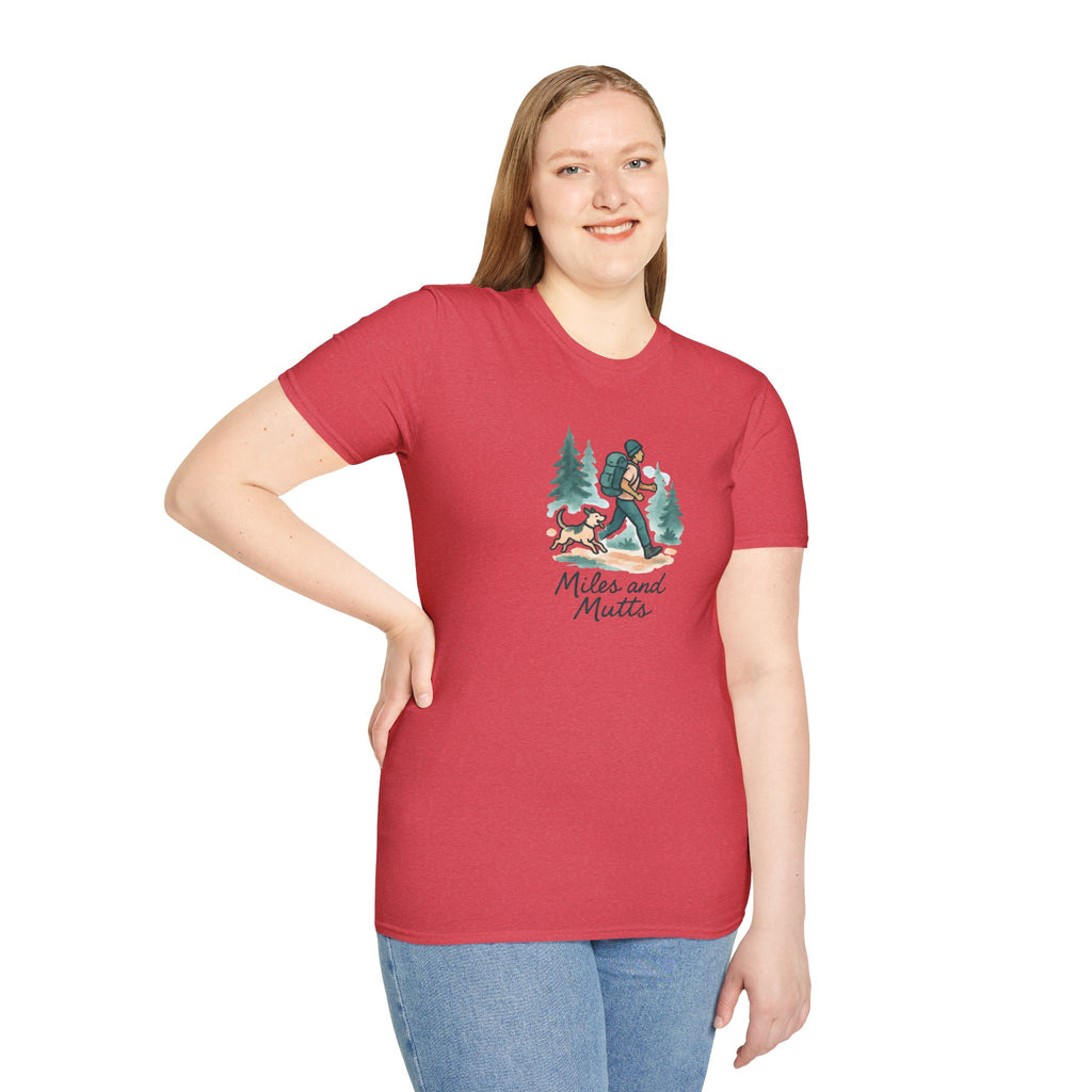Hiker and Dog T-Shirt — Adventure Tee for Dog Lovers