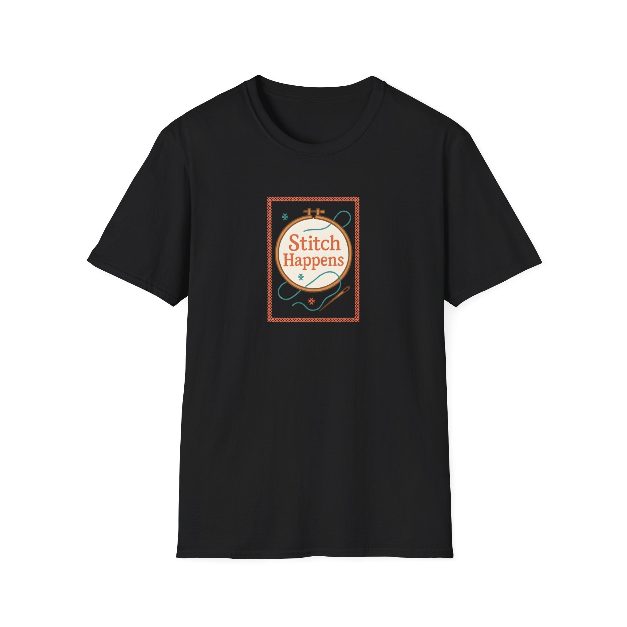 Stitch Happens Embroidery T-Shirt