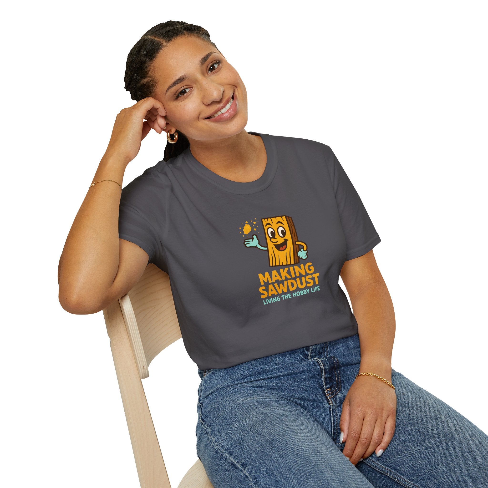 Making Sawdust T-Shirt — Woodworker Shop Shirt