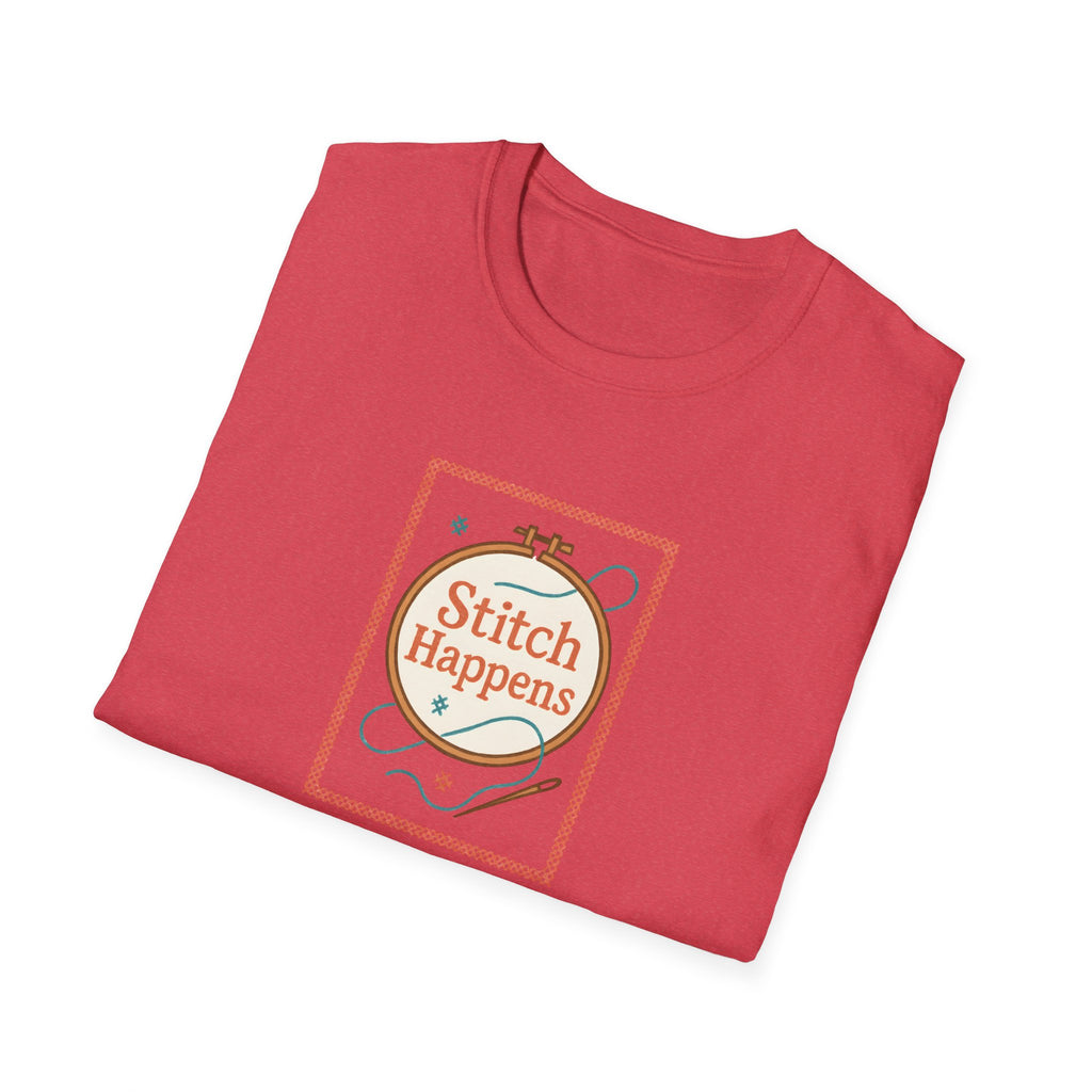 Stitch Happens Embroidery T-Shirt