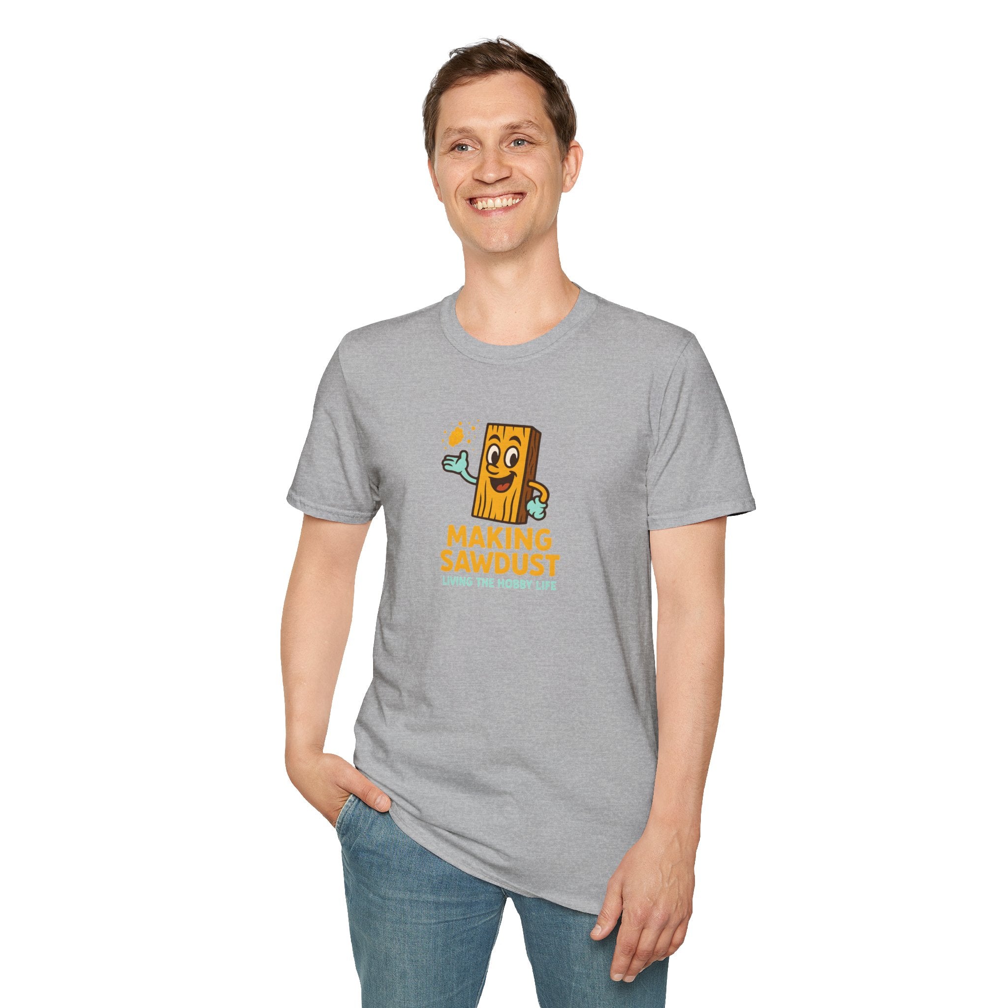 Making Sawdust T-Shirt — Woodworker Shop Shirt