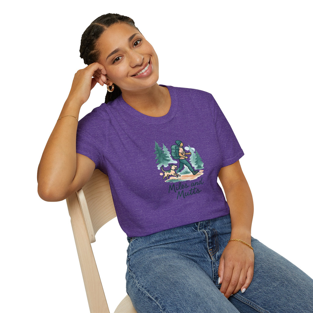 Hiker and Dog T-Shirt — Adventure Tee for Dog Lovers
