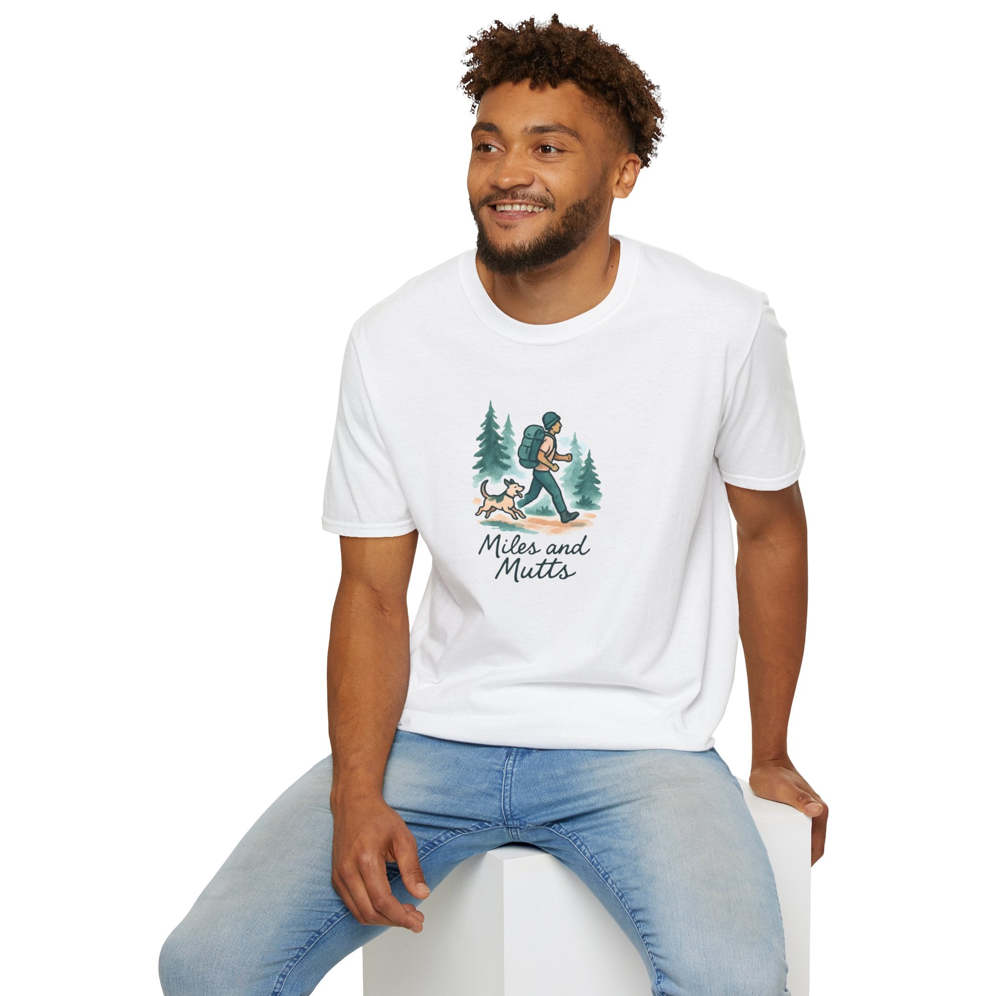 Hiker and Dog T-Shirt — Adventure Tee for Dog Lovers