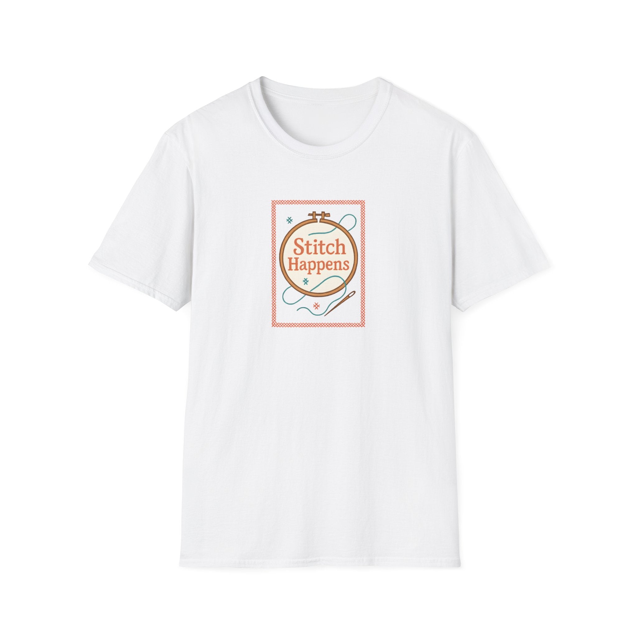 Stitch Happens Embroidery T-Shirt